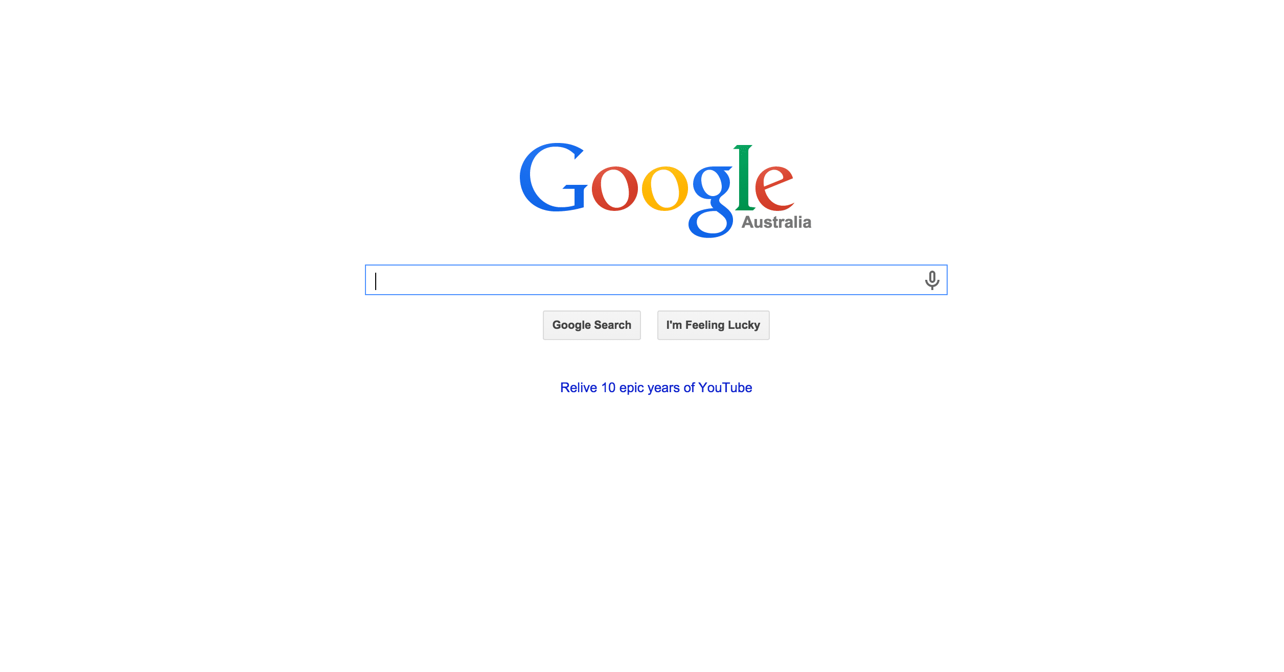 Google Home page Negative Space
