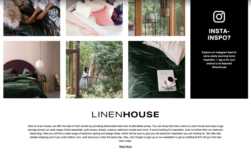 Content Writing - Linen House Case Study - SEO Melbourne