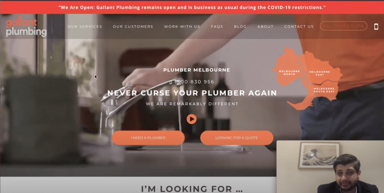 Plumbing Website Review SEO Company Melbourne