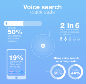 Statistics for voice search